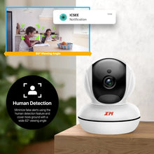 Load image into Gallery viewer, XM ICSee 3MP 2.4GHz WiFi Indoor Home Security IP Smart Baby Monitor Camera Automatic Tracking 24/7 Video Surveillance PTZ Camera