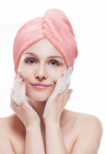 Load image into Gallery viewer, Microfiber Hair Drying Towel Cap – Quick-Dry Super Absorbent Wrap