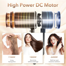 Load image into Gallery viewer, Sejoy 1800W Electric Hair Dryer 110v Hair Dryer Personal Hair Care Styling Negative Ion Tool Constant Anion Hair Dryers