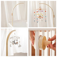 Load image into Gallery viewer, Baby Wooden Bed Bell Bracket Mobile Holder