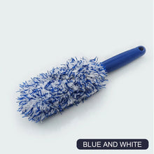 将图片加载到图库查看器,SEAMETAL Car Wheel Tire Rim Cleaning Brush Portable Plush Car Wheel Hub Brush Washing Tool Car Detailing Care Dust Removal Brush