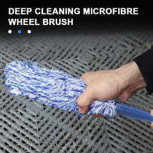 将图片加载到图库查看器,SEAMETAL Car Wheel Tire Rim Cleaning Brush Portable Plush Car Wheel Hub Brush Washing Tool Car Detailing Care Dust Removal Brush
