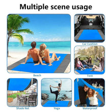 Load image into Gallery viewer, Sandproof Beach Blanket Waterproof Picnic Mat (200×210cm) – Lightweight Outdoor Camping & Travel Mat