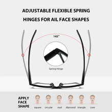 Load image into Gallery viewer, BARCUR Retro Fashionable Unique Leopard Pattern Reading Glasses for Women and Men β Stylish Clear Prescription Eyewear with Fashion Color Options β Trendy Rectangular Presbyopia Glasses with Personalized Gift Box for Daily Use