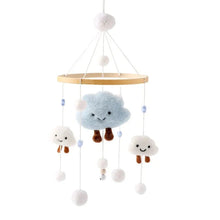 Load image into Gallery viewer, Wooden Baby Crib Mobile with Music Box Bell