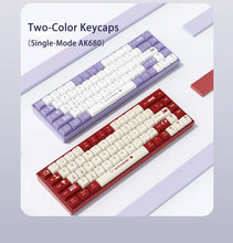 Load image into Gallery viewer, AJAZZ AK680 Mechanical Keyboard ABS Keycap 68 Keys Wired Wireless Bluetooth Gamer Keyboard Hot Swap Custom Gasket for Pc Laptop