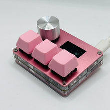 Load image into Gallery viewer, O3C SayoDevice OSU O3C Rapid Trigger Hall Switches Magnetic Pink Switches Keyboard With Knob Screen Copy Paste Shotcut