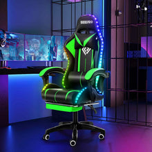 将图片加载到图库查看器,High Quality Gaming Chair RGB Light Office Chair Gamer Computer Chair Ergonomic Swivel Chair 2 Point Massage Gamer Chairs