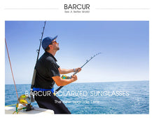 将图片加载到图库查看器,BARCUR Polarized Sports Sunglasses for Men Fashionable Fishing Driving Hiking and Outdoor Eyewear UV400 Protection Gradient Lenses