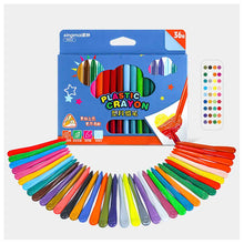 Load image into Gallery viewer, 12/18 Colors Triangular Crayons Safe Non-toxic Triangular Colouring Pencil For Students Kids Children Stationery Drawing Toys