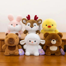 Load image into Gallery viewer, 16cm Plush Companion Doll – Soft Capybara & Elephant Stuffed Toy