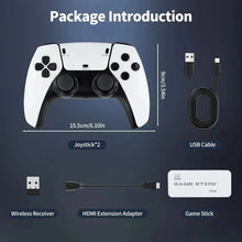 Load image into Gallery viewer, M15 Game Stick Mini TV Handheld Game Console Wireless Gamepads Video Game 128G 30000+ Retro Game HD Output Two-player for PS1 Et