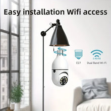 Load image into Gallery viewer, 2Pc Ease Life APP-Light Bulb Security Cameras Outdoor Wireless WiFi Camera 5GHz, 360 Degree, E27 Light Socket Screw In Securi