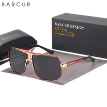 将图片加载到图库查看器,BARCUR Polarized Sports Sunglasses for Men Fashionable Fishing Driving Hiking and Outdoor Eyewear UV400 Protection Gradient Lenses