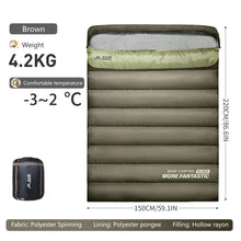 将图片加载到图库查看器,BSWOLF 2 Person Camping Sleeping Bag Four Seasons Portable Winter Sleeping Bag for Outdoor Camp Travel Hiking