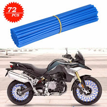 Load image into Gallery viewer, 72pcs Bicycle Wheel Spoked Protector Wraps 24cm Wheel Rim Spoke Wrap Kit for Motorcycle Bike Color Rims Skin Trim Covers Pipe