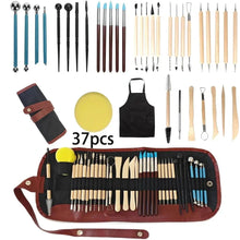 Load image into Gallery viewer, Pottery Clay Sculpting Tools Kit - 8-61 Pcs for Carving, Shaping & Modeling