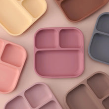 Load image into Gallery viewer, Color Kids Silicone Divided Suction Plate BPA-Free Toddler Dish