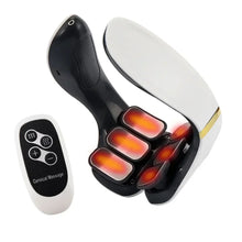 Load image into Gallery viewer, 6 Heads Smart Neck Massage Instrument Shoulder Neck Massage Cervical Vertebra Health Care Vibrator Heating Relieve Muscle Gift