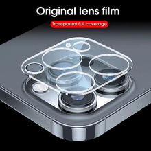 Load image into Gallery viewer, 4Pcs Back Lens Glass Protectors for IPhone 13 14 Pro Max 12 Mini X XR Camera Protective Glass on iPhone 11 PRO XS MAX 14 Plus Camera Lens Protector Full Coverage Anti-Spy Tempered Glass Film 9H Hardness Upgrade Edge Protection