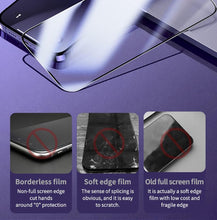 Load image into Gallery viewer, 40D High Quality Full Cover Screen Protector For iPhone 14 13 12 11 PRO MAX Tempered Glass For Iphone XS XR X14 13 12 Mini Plus Tempered Glass Screen Protector Compatible For iPhone