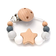 将图片加载到图库查看器,Baby Pacifier Chain Clip Silicone Teether Beads Soother Toy