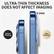 Load image into Gallery viewer, 3D HD Back Camera Glass Protectors for iPhone 13 11 12 Pro Max 13Mini Lens Protective Glass Film on IPhone 14 13 PRO MAX XS XR Tempered Glass Lens Protector Anti-Bubble Anti-Scratch Camera Lens Protector