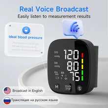 将图片加载到图库查看器,Yongrow Rechargeable Digital Wrist Blood Pressure Monitor Sphygmomanometer Tonometer Tensiometer Heart Rate Meter BP Monitor