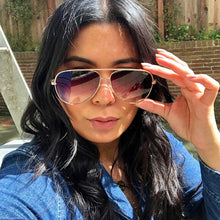 将图片加载到图库查看器,HIGH KEY Pilot Cycling Sunglasses Women Fashion Quay Brand Design Traveling Sun Glasses For Women MTB Cycling Glasses Female