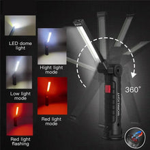 Load image into Gallery viewer, 1pc COB LED Work Light Dimmable USB Rechargeable LED Flashlight Inspection Lamp With Magnet&Hook 14500/18650 Battery Torch light