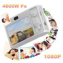 将图片加载到图库查看器,2.4 Inch Kids Digital Camera 1080P 48MP Retro Students Camera 8 X Zoom Compact Camera Camcorder for Beginner Photography