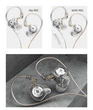 Load image into Gallery viewer, KZ EDX pro In-ear type Earphones Stereo DJ Hi-Fi Bass HIFI Microphone Earplugs Cable speakers reduce noise and detachable cables