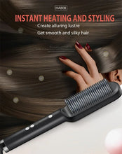 Load image into Gallery viewer, Hair Straightener Professional Quick Heated Electric Hot Comb Hair Straightener Personal Care Multifunctional Hairstyle Brush