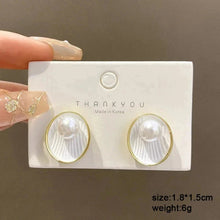 Load image into Gallery viewer, White Flower & Butterfly Dangle Earrings β Acrylic Pearl Heart Jewelry