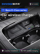 Load image into Gallery viewer, Car QI Wireless Charging Charger Mobile Phone Fast Charging Plate for Mercedes Benz W213 E-Class E200 E300 E260 2022
