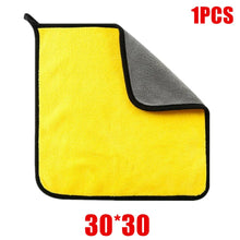Load image into Gallery viewer, 1/2/6pcs Microfiber Cleaning Towel Thicken Soft Drying Cloth Car Body Washing Towels Double Layer Clean Rags Car Accessories