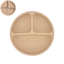 Load image into Gallery viewer, Silicone Baby Sucker Plate & Rice Spoon Set Cute Cartoon Tableware