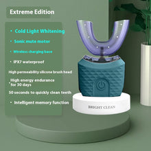 将图片加载到图库查看器,Electric U-Shaped Toothbrush for Adults - Soft-Bristles Teeth Whitening Kit, Oral Care with Auto-Timing & 360° Gum Protection