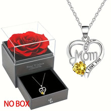 Load image into Gallery viewer, Elegant Style Heart shaped Pendant Necklace Hollow Design Mother's Day Gift Party Suitable for Best Friends Without Box