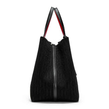 Load image into Gallery viewer, CHCH Large Capacity Black Knitted Tote Bag β Simple Shopping Handbag