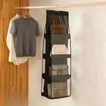 Load image into Gallery viewer, Hanging Closet Organizer Bag - Eco-Friendly 3D Transparent Storage for Tote Bags & Purses