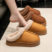 将图片加载到图库查看器,Fashion Women Fluffy Slippers for Autumn and Winter Indoor EVA Thick Sole Anti-Slip and Warm Unisex Slippers for Winter