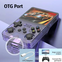 Load image into Gallery viewer, Open Source R36S Retro Handheld Video Game Console Linux System 3.5 Inch IPS Screen Portable Pocket Video Player R36S 64GB Games