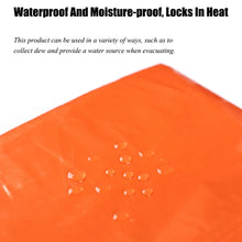 将图片加载到图库查看器,Portable Waterproof Emergency Survival Sleeping Bag Outdoor Edc Camping Gear Thermal Sack First Aid Rescue Kit Mylar Blanket