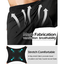 Load image into Gallery viewer, Men’s 2-in-1 Quick-Dry Training Pants – Athletic Joggers for Running, Gym & Fitness