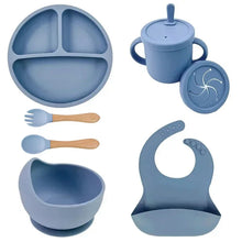 Load image into Gallery viewer, Food Grade Silicone Baby Feeding Dish Set