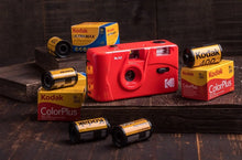 Load image into Gallery viewer, Original Kodak Film 35mm Camera with Flash Wind and Rewind Non-Disposable Retro Roll Cameras M35 M38 Manual Reusable Mini Gift