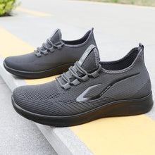 将图片加载到图库查看器,Men's Fashionable Solid Woven Knitted Running Shoes - Lightweight, Breathable, Non-Slip - Perfect Sports Shoes for Out - Lightweight, Breathable, Anti-Slip