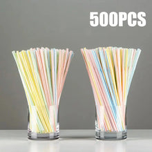 Load image into Gallery viewer, 50-1000Pcs Multicolor Drinking Straws – Milk Tea & Party Supplies