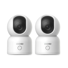 Load image into Gallery viewer, ZOSI 360° Smart Home Security Camera PTZ Auto Tracking Baby Monitor AI Panoramic HD Night Vision Indoor WiFi Surveillance Camera